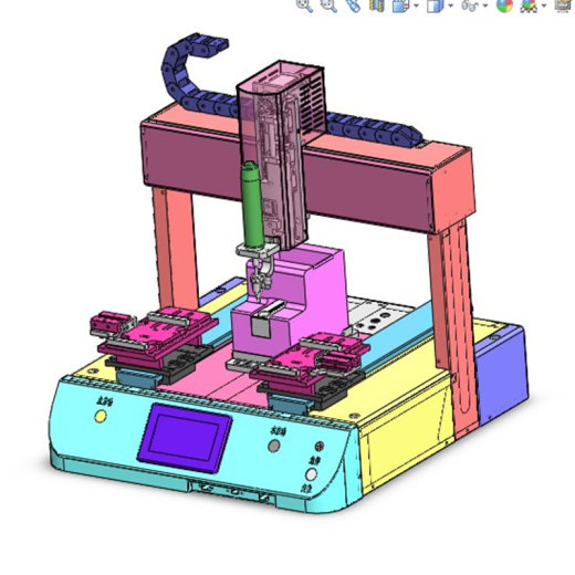 桌面式自动锁螺丝机3D图纸缩略图