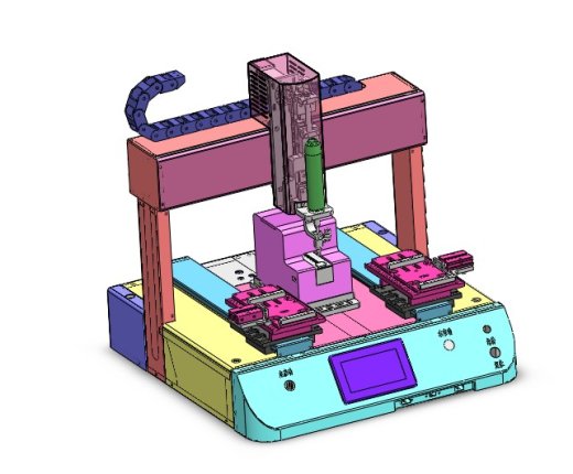 桌面式自动锁螺丝机3D图纸缩略图
