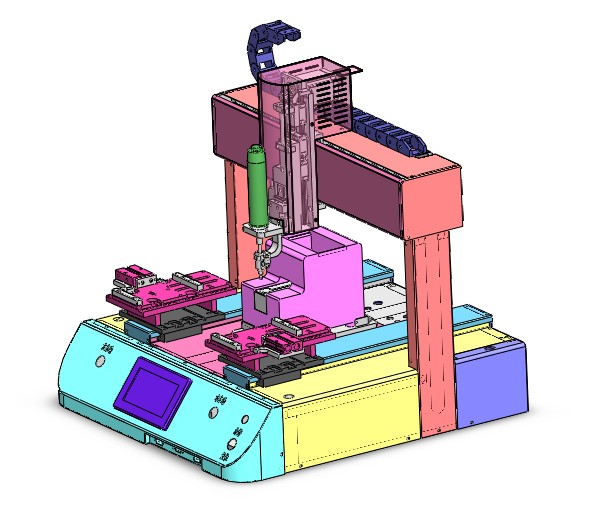 桌面式自动锁螺丝机3D图纸