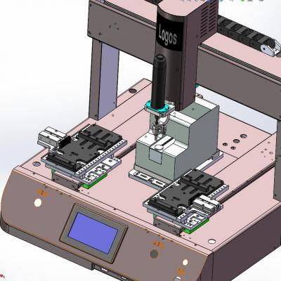 桌面式自动锁螺丝机3D图纸缩略图