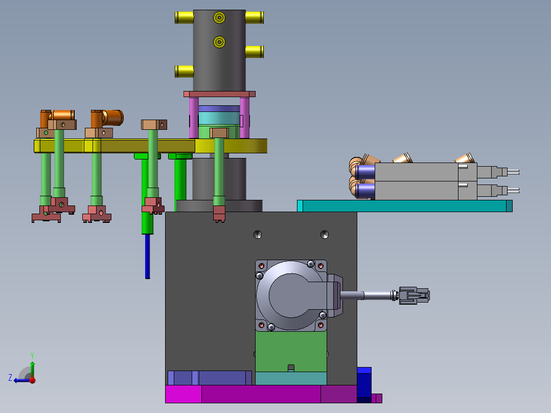 分割器转盘搬运模组右视图