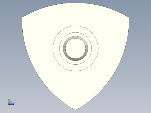 三瓣型把手VTR.p-3D多系列多零件图纸模型左视缩略图