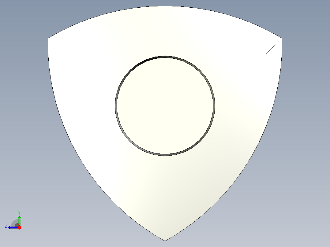 三瓣型把手VTR.p-3D多系列多零件图纸模型右视图