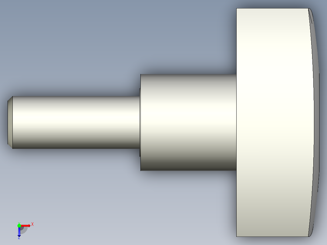 三瓣型把手VTR.p-3D多系列多零件图纸模型俯视图