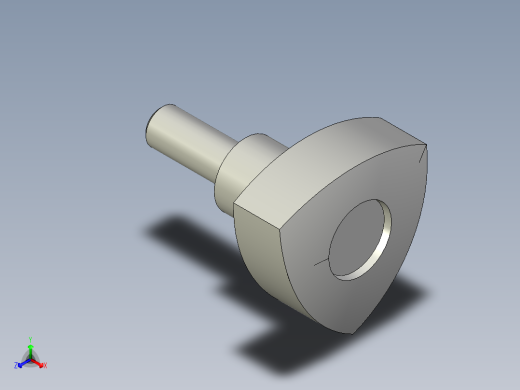 三瓣型把手VTR.p-3D多系列多零件图纸模型正等轴测缩略图