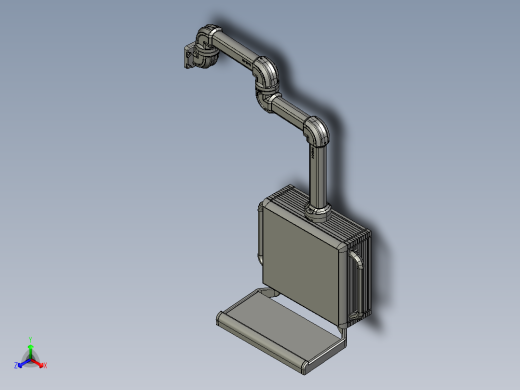 悬臂控制操控箱键盘支架-A4-墙座-转角-中间连接器-箱体连接器-300-200-250