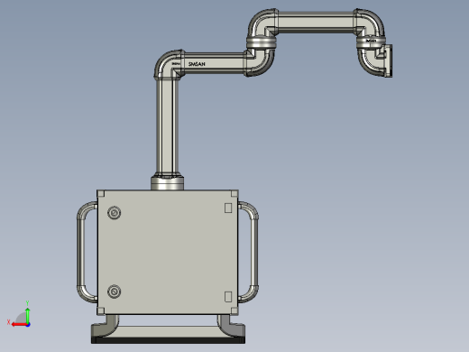 悬臂控制操控箱键盘支架-A4-墙座-转角-中间连接器-箱体连接器-300-200-250后视缩略图