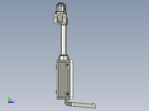 悬臂控制操控箱键盘支架-A4-墙座-转角-中间连接器-箱体连接器-300-200-250左视缩略图