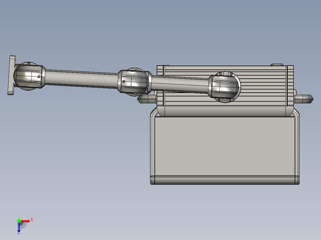 悬臂控制操控箱键盘支架-A4-墙座-转角-中间连接器-箱体连接器-300-200-250俯视图