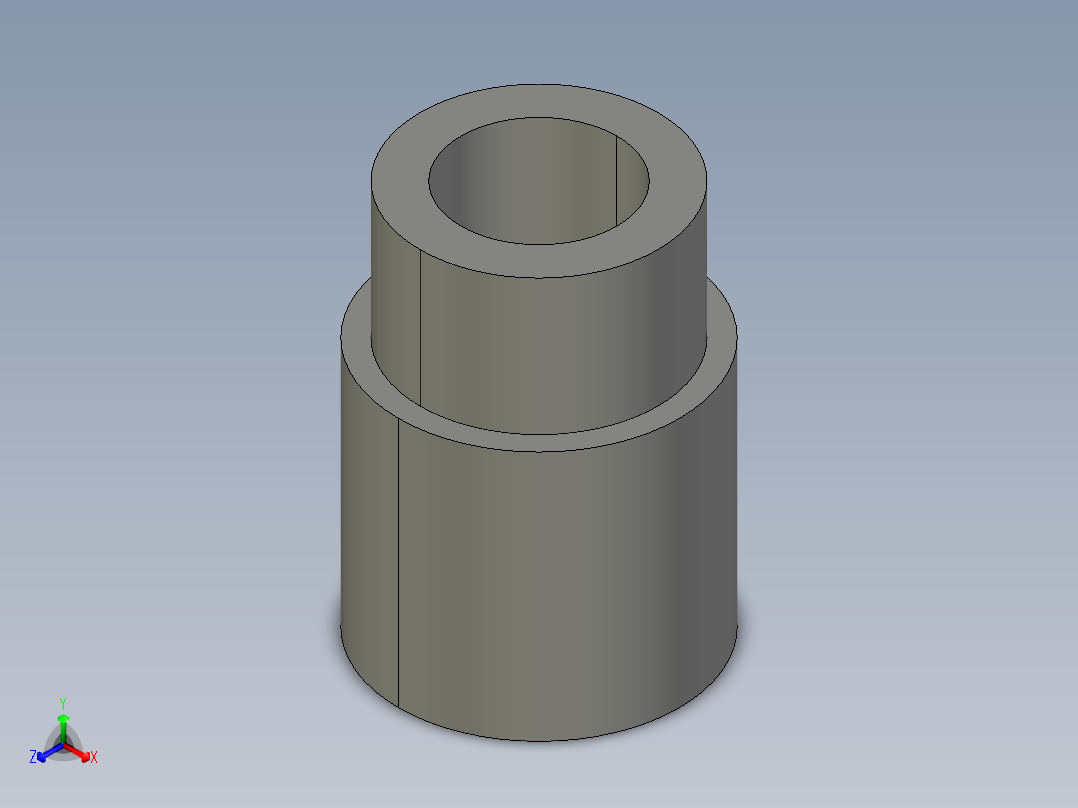 船舶管路系统SeaCor_ReducerCoupling_SxS_37J129101_0.75in x 0.5in主视图