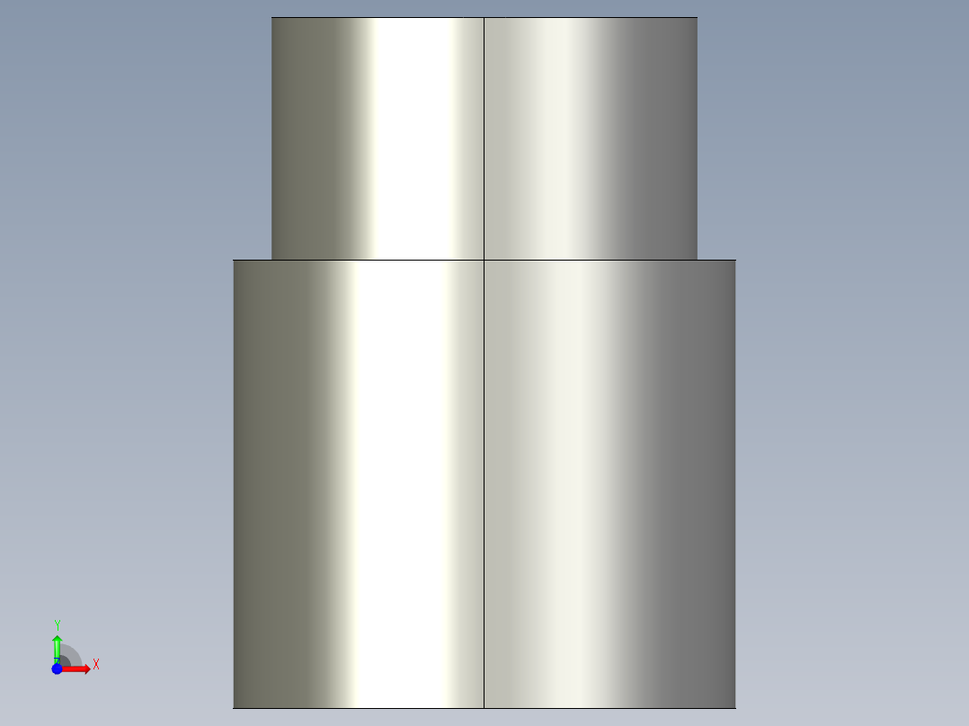 船舶管路系统SeaCor_ReducerCoupling_SxS_37J129101_0.75in x 0.5in前视图