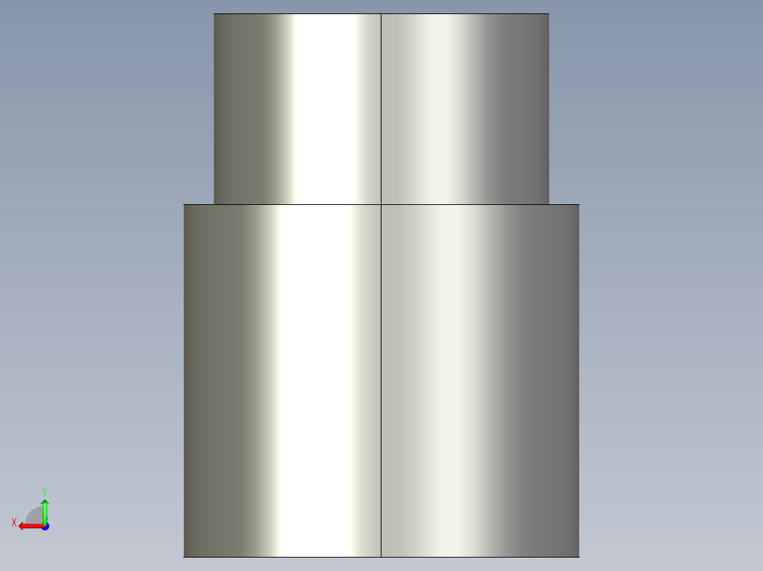 船舶管路系统SeaCor_ReducerCoupling_SxS_37J129101_0.75in x 0.5in后视图