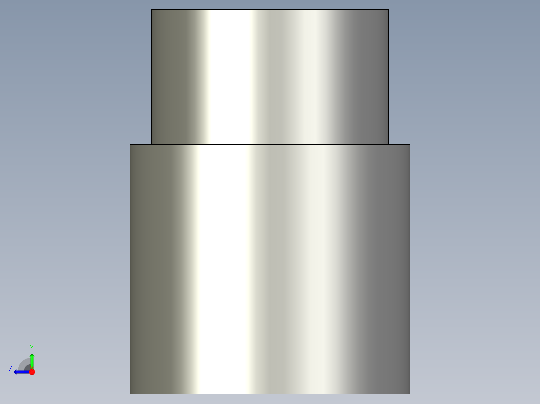 船舶管路系统SeaCor_ReducerCoupling_SxS_37J129101_0.75in x 0.5in右视图