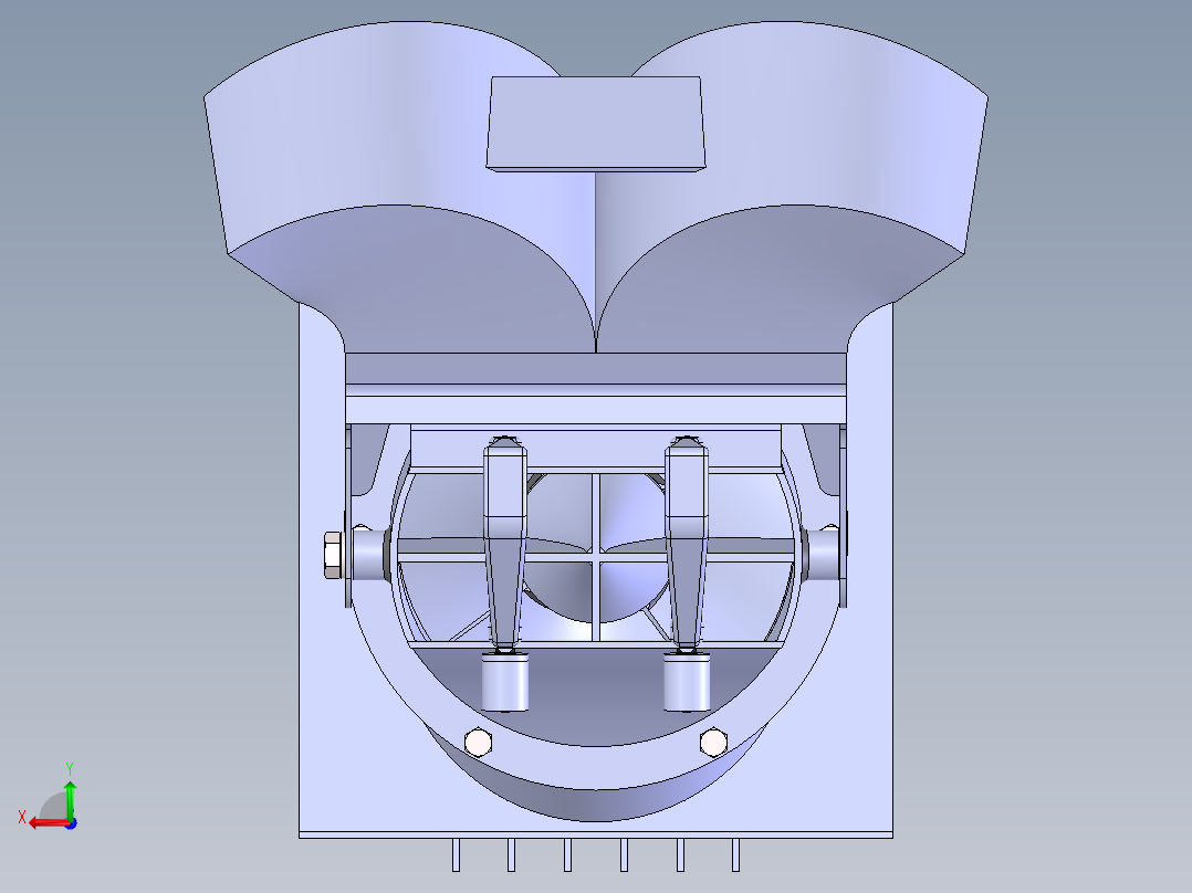 喷水推进器后视图