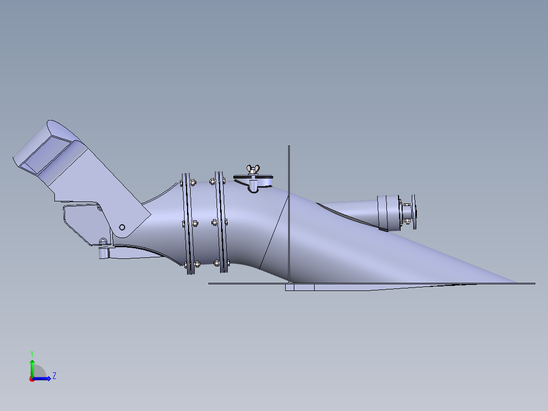 喷水推进器左视图