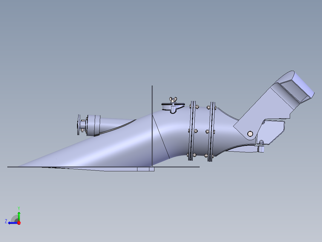 喷水推进器右视图