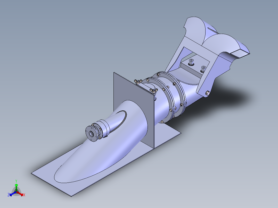喷水推进器正等轴测图