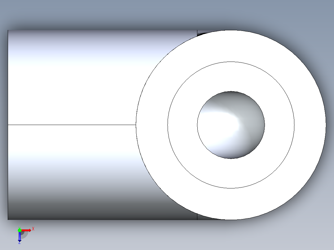 CPVC管件05-Sch80_90Elbow_SxS_9806-002_0.25in俯视图
