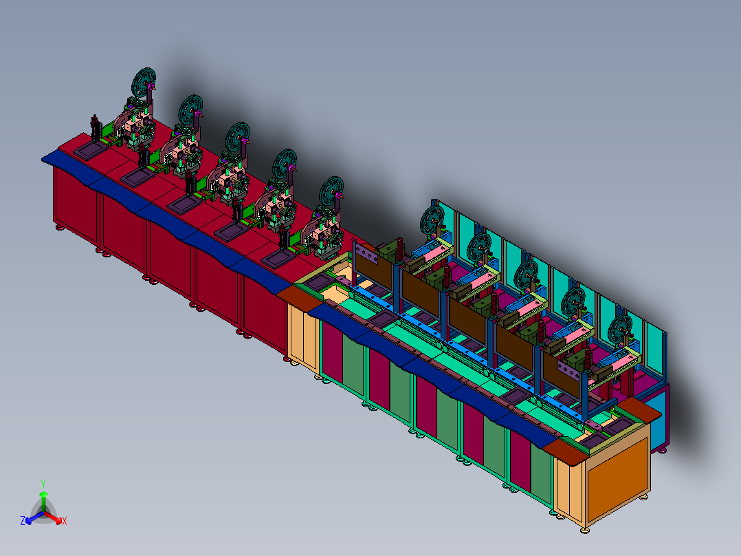 全自动智能贴标多选生产线