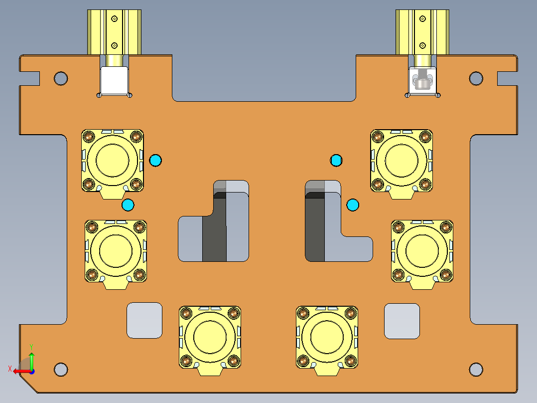 KF-C-笔记本CNC工装夹具三维模型CNC1铣墙高-220311后视图