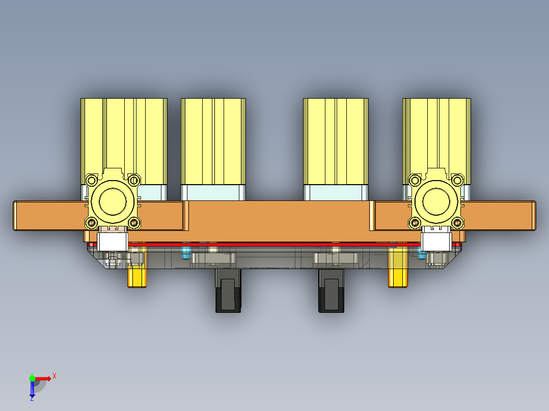 KF-C-笔记本CNC工装夹具三维模型CNC1铣墙高-220311俯视图