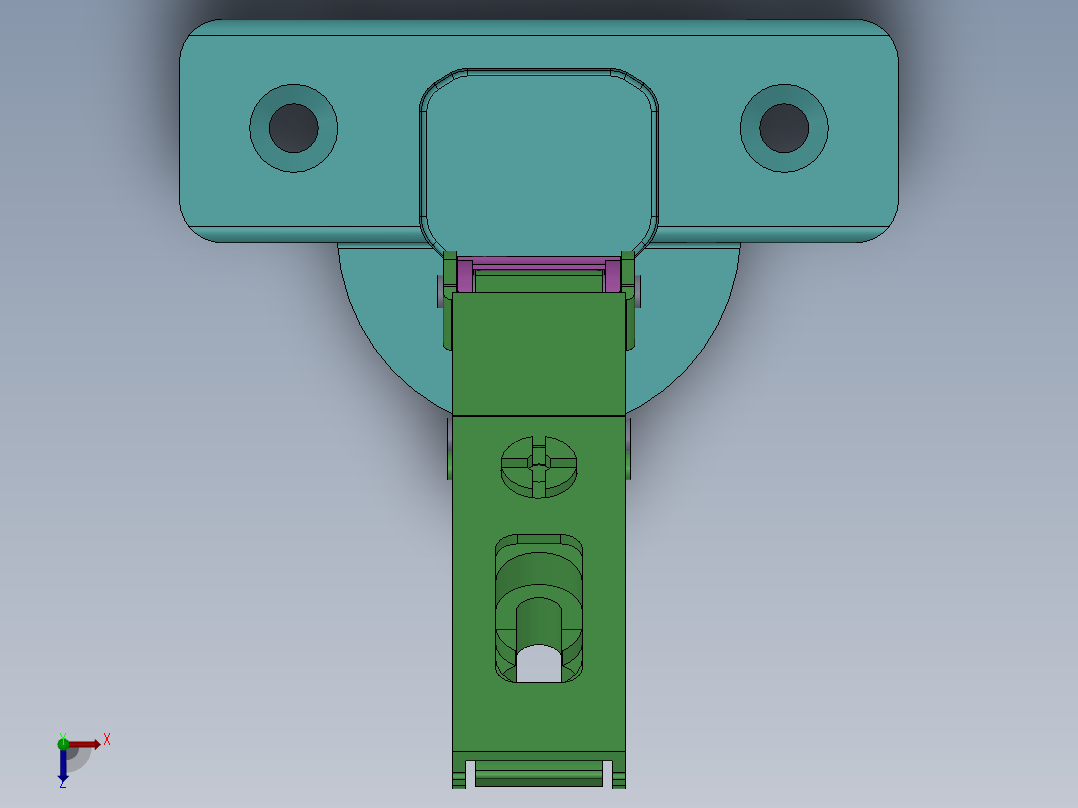 铰链、-铰链hafele-俯视图
