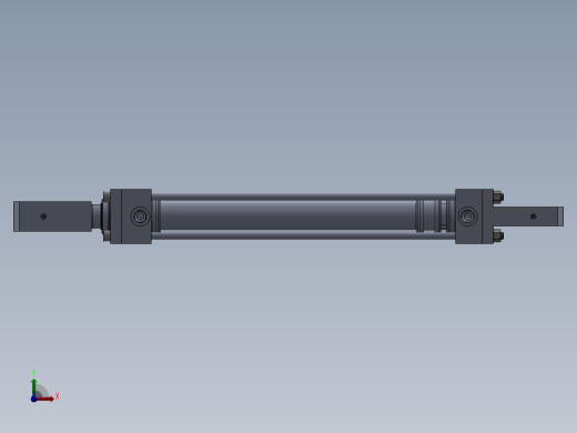 横拉杆液压缸63x45x430 mm前视缩略图
