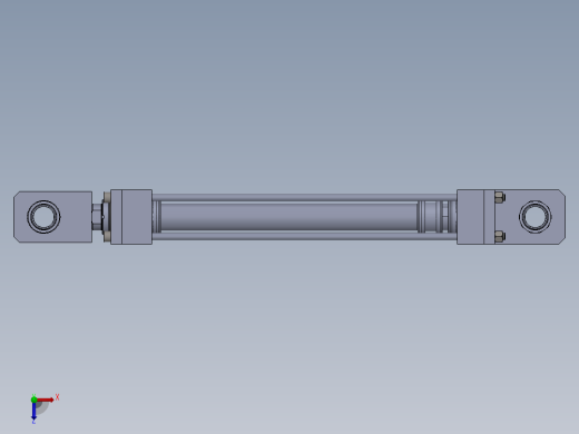 横拉杆液压缸63x45x430 mm俯视缩略图