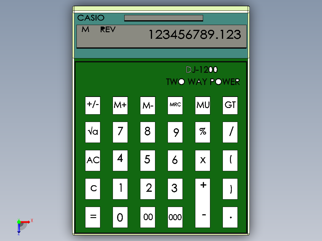 计算器(26)俯视图