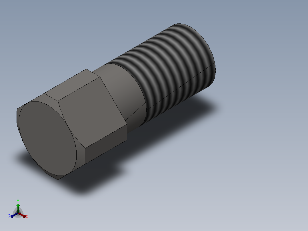 GB／T84-1988方头凹端紧定螺钉M20×40主视图