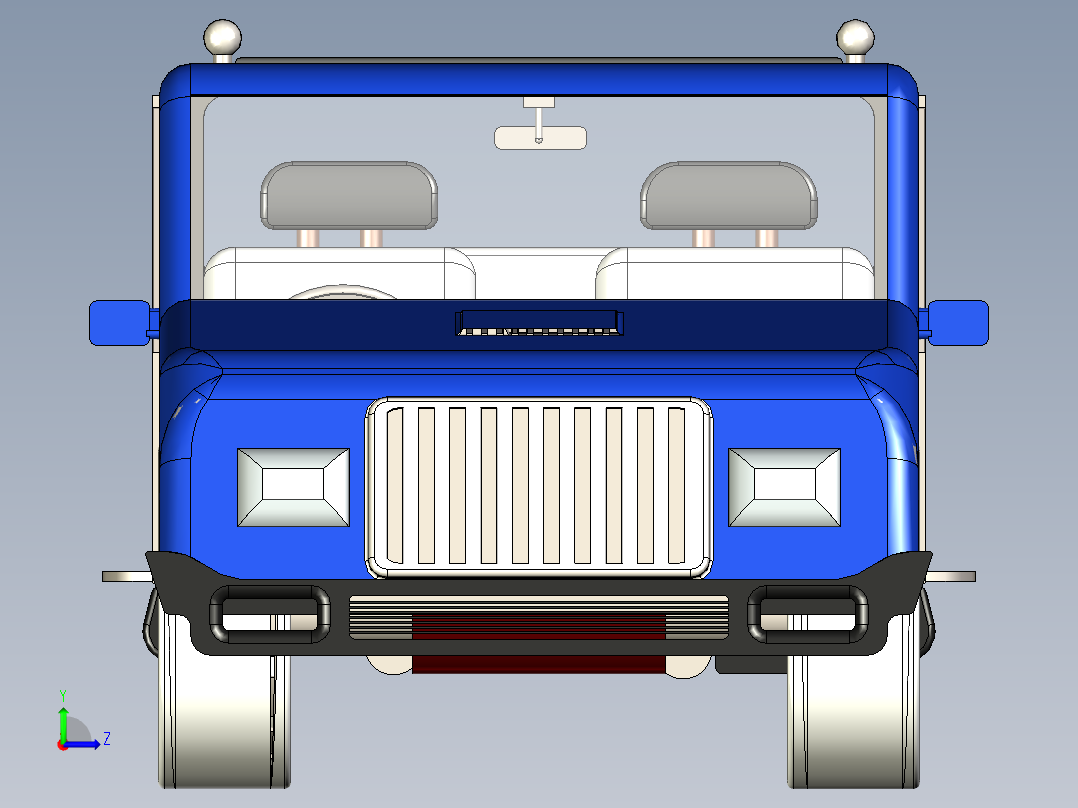 B3003995-吉普车汽车左视图