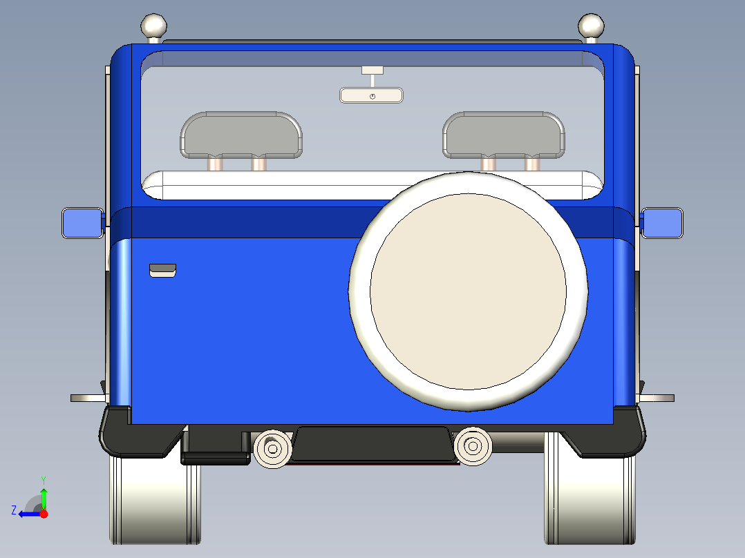 B3003995-吉普车汽车右视图