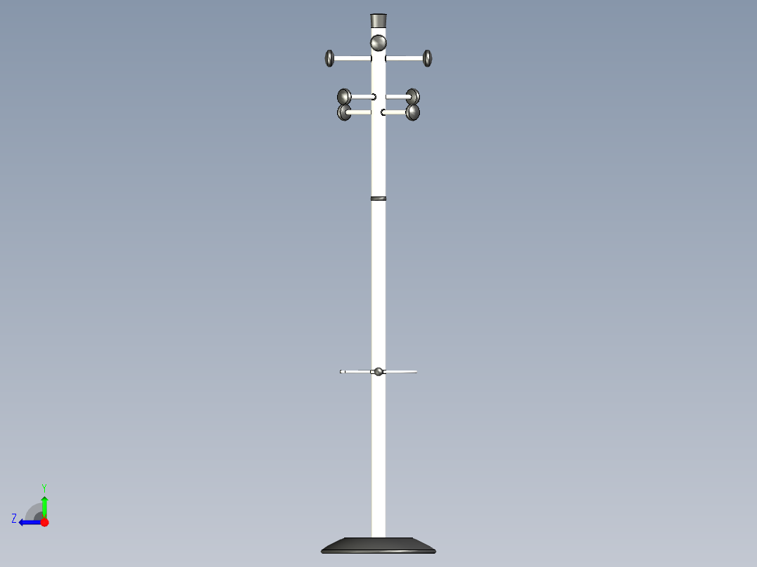 A2005084-衣帽架右视图