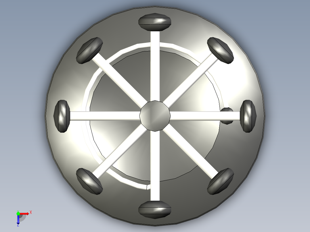 A2005084-衣帽架俯视图