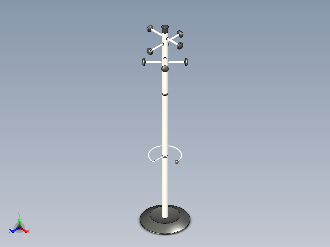 A2005084-衣帽架正等轴测图