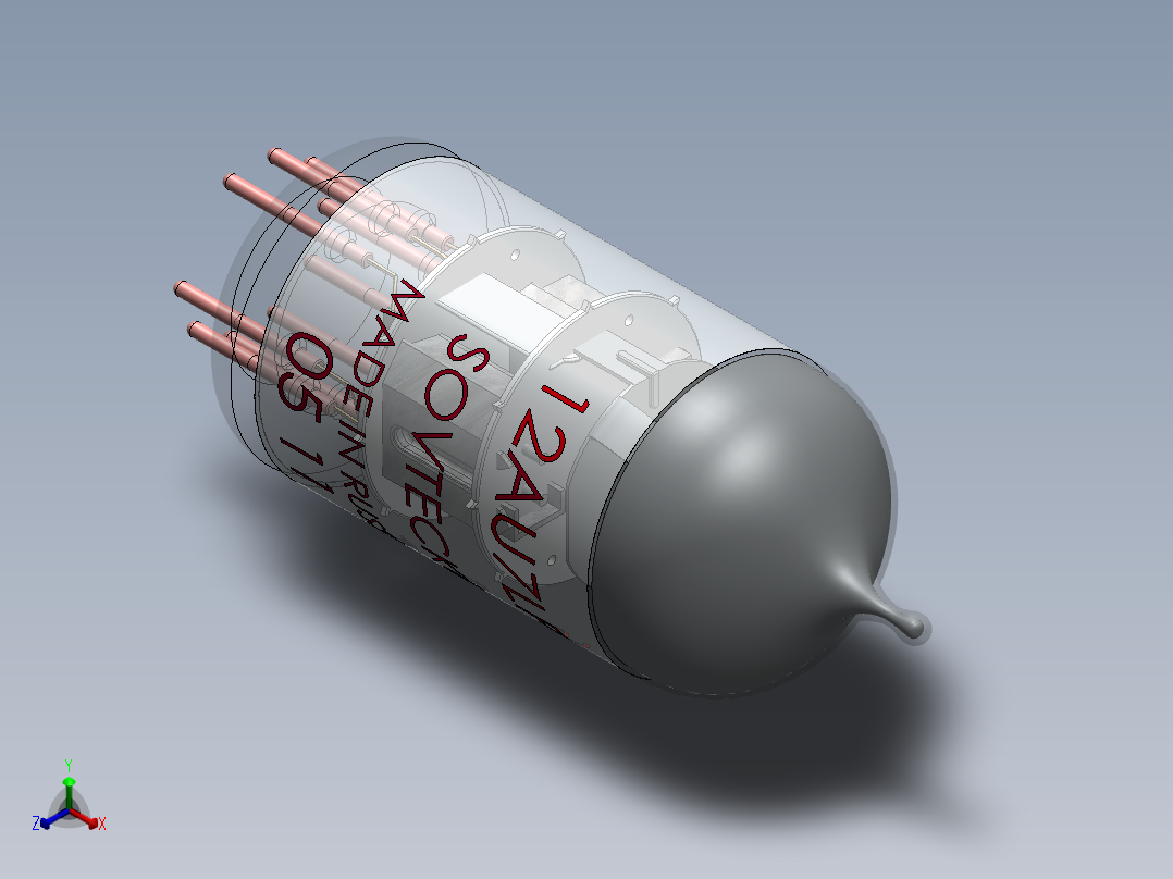 真空管正等轴测图