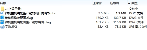 微机主机装配生产线的设计含2张CAD图