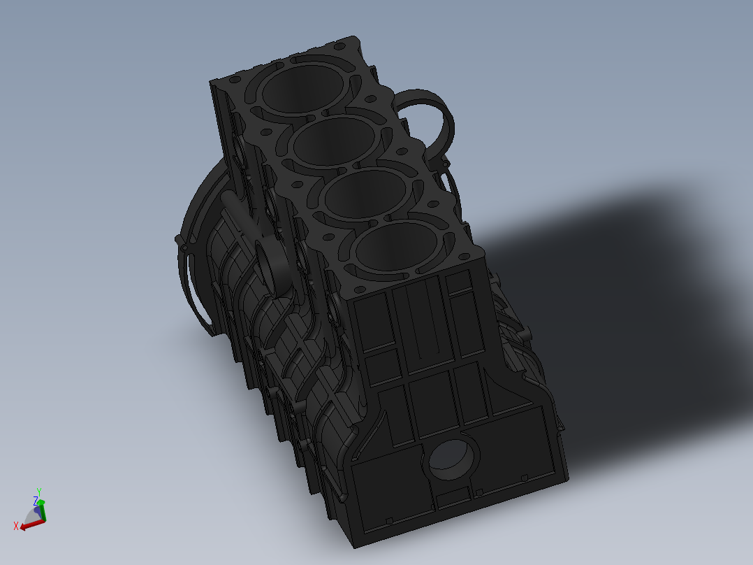 发动机缸体 4 缸直列