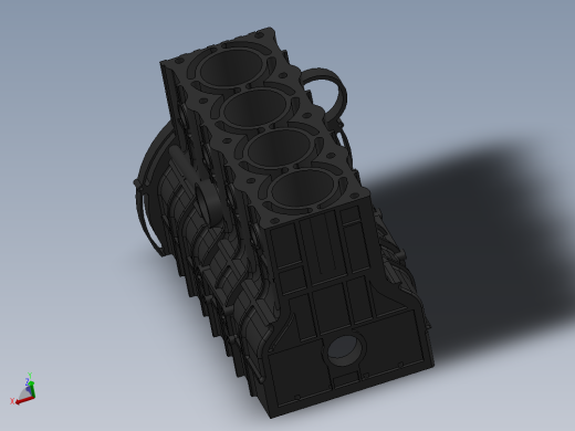 发动机缸体 4 缸直列