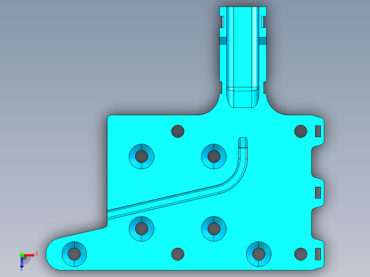 下置式计算机摆动支架115俯视缩略图