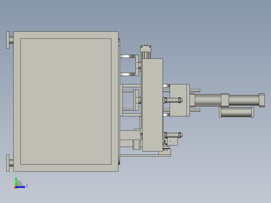 按钮开关装配机左视图