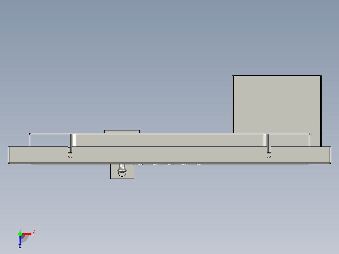 显示器键盘鼠标架俯视图