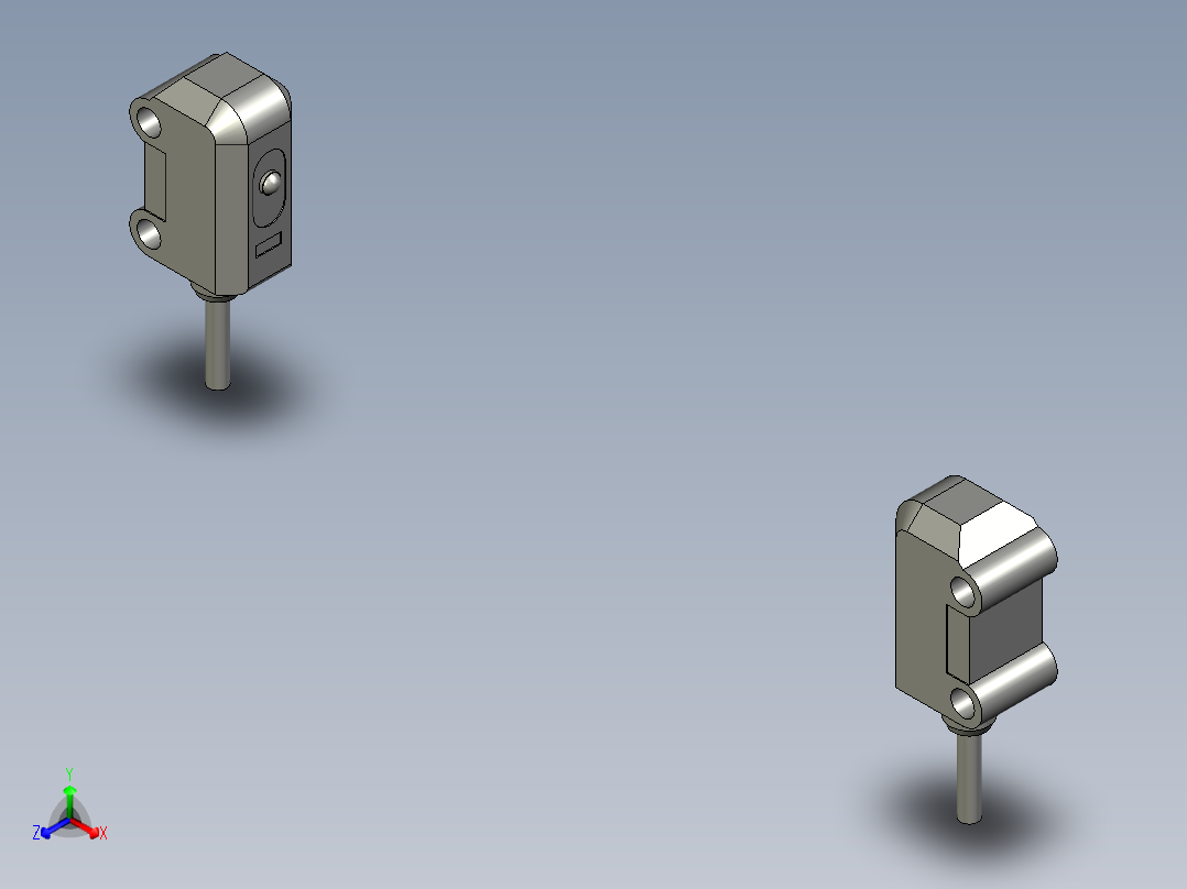 对射光电对装-E3T-ST12_70正等轴测图