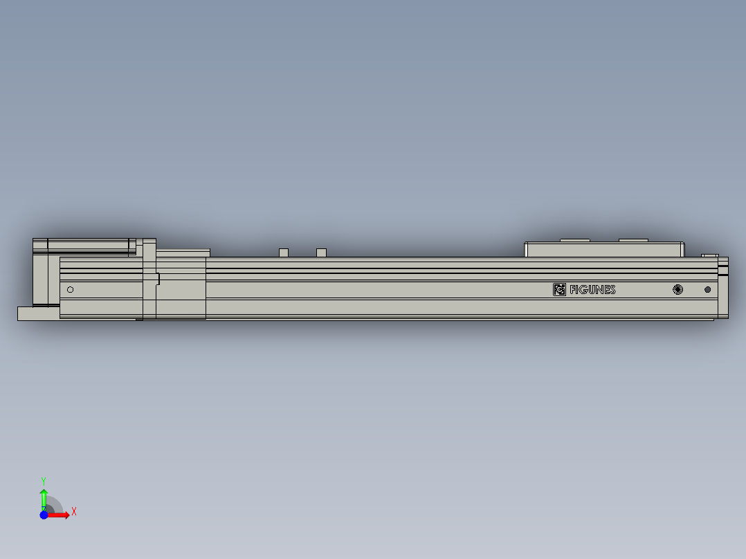 丝杆模组负载30kgFFC65系列封闭直线模组防尘模组电缸FFC65-200-PD-57M前视图