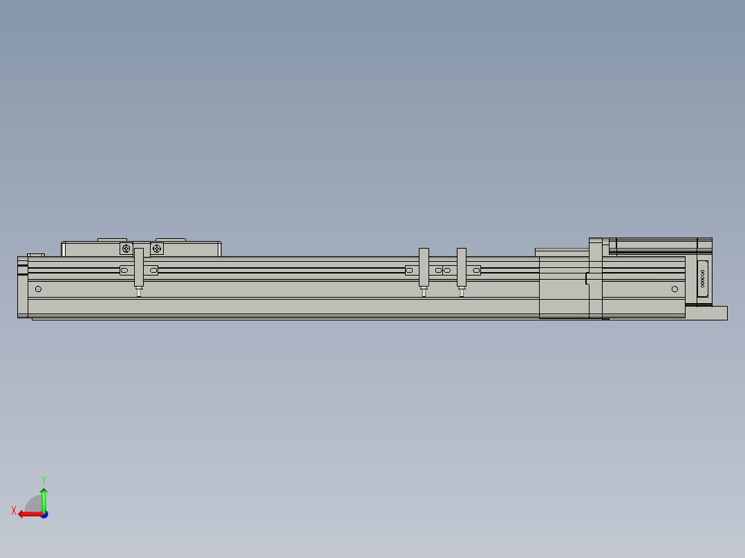 丝杆模组负载30kgFFC65系列封闭直线模组防尘模组电缸FFC65-200-PD-57M后视图