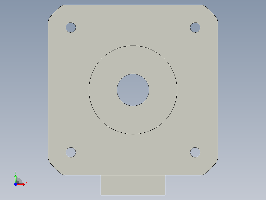贯穿电机-42X34-200N-8X2前视图