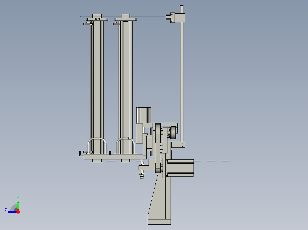 M收卡卡夹切换组右视图