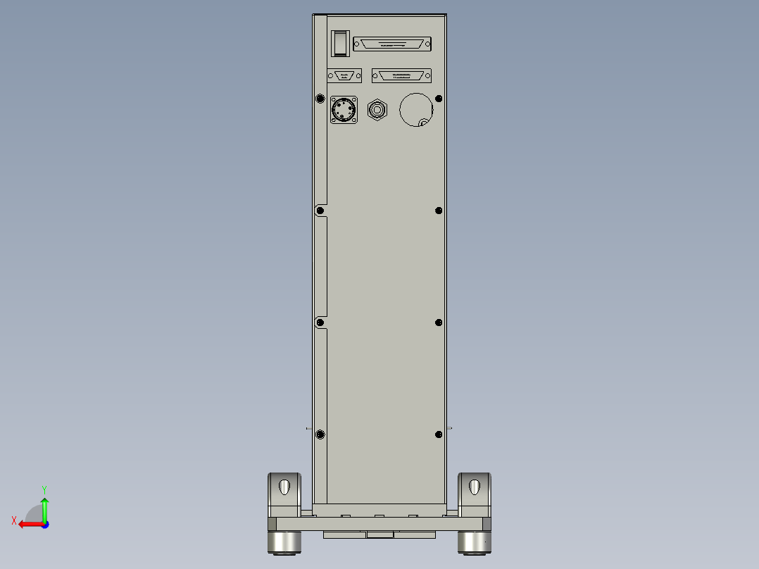 塑料制品加工用小型压机后视图