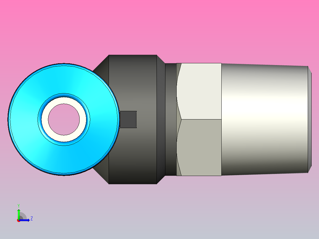 快插接头QST-1_8-4左视图