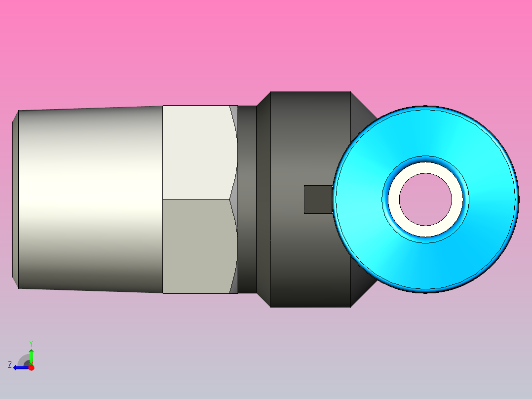 快插接头QST-1_8-4右视图